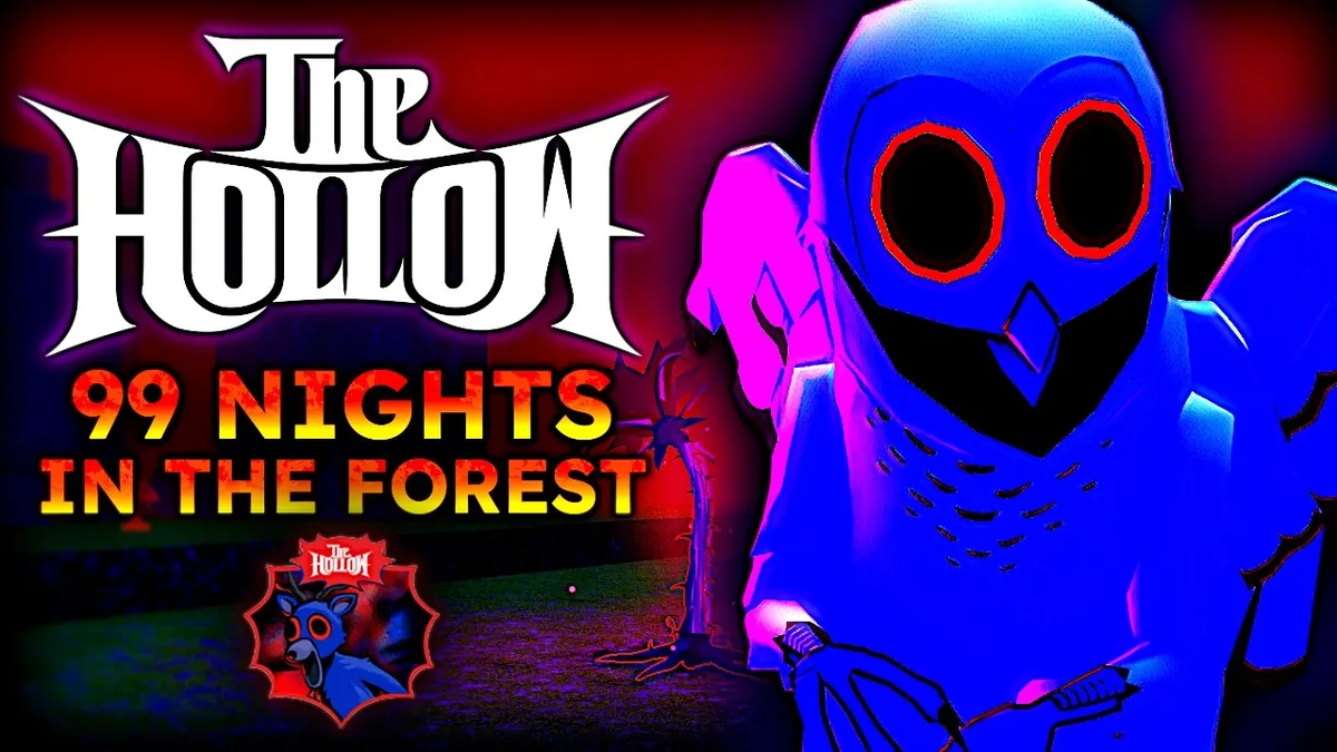 Video thumbnail showing The Hollow badge and the Deer from 99 Nights in the Forest.