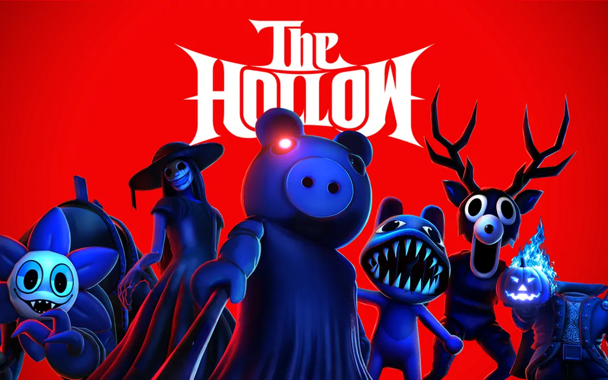 Official The Hollow key art with the blue monster group.